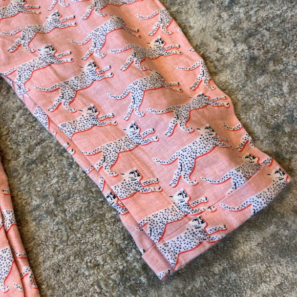 Baby Boden Printed Woven Playsuit Pink Cheetah 2-3 - Picture 3 of 7